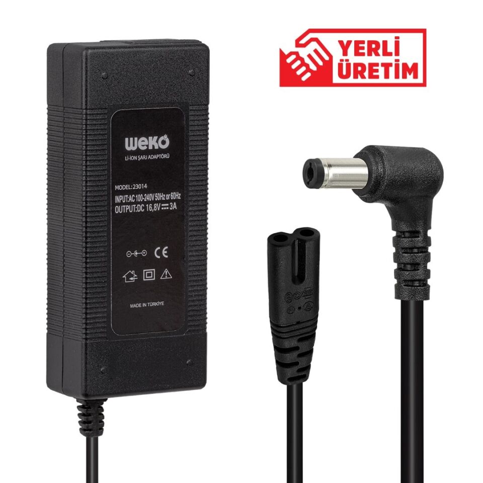Weko 16.8 Volt 3 Amper Kırmızı Yeşil Ledli̇ Masa Tipi Şarj Adaptörü