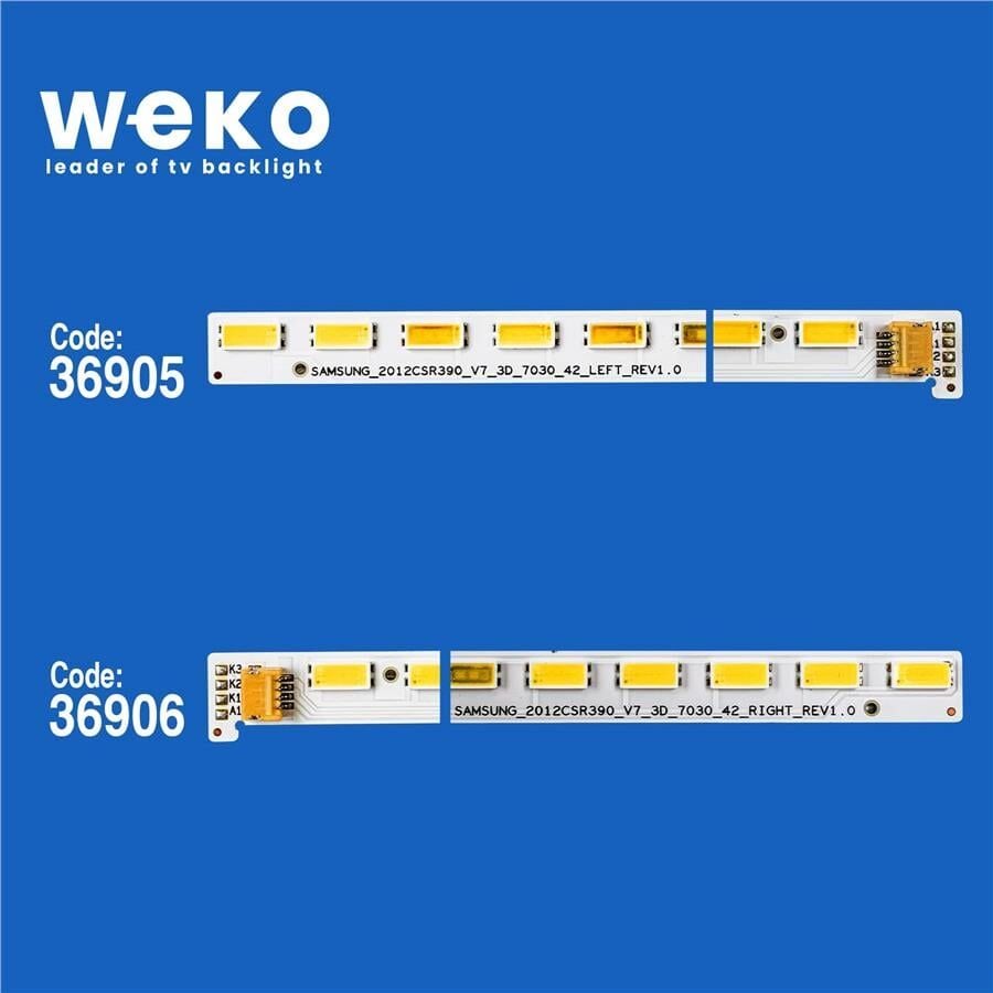 Wkset-6199 36905X1 36906X1 Samsung_2012Csr390_V7_3D_7030_42_Left/Rıght 2 Adet (42Led)
