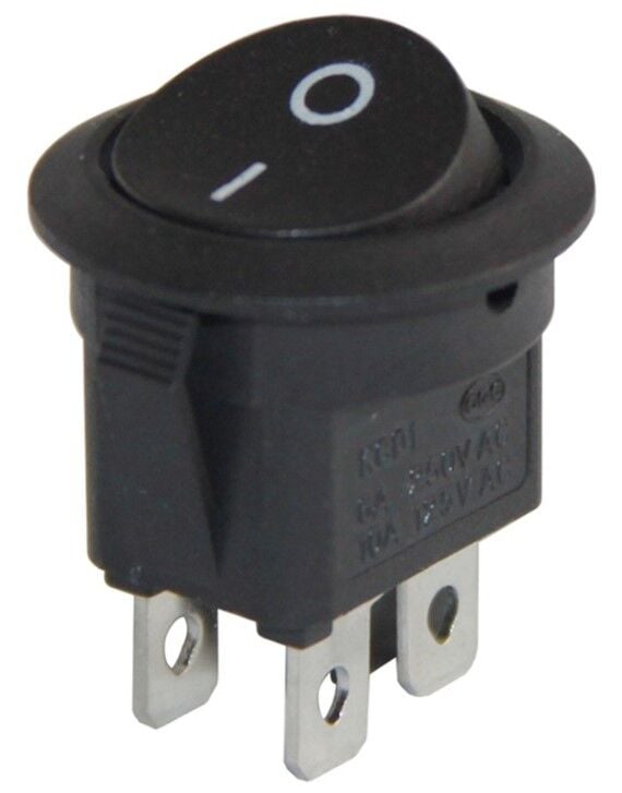 PowerMaster IC-133-4 Yuvarlak 4 Pinli Işıksız On-Off Anahtar