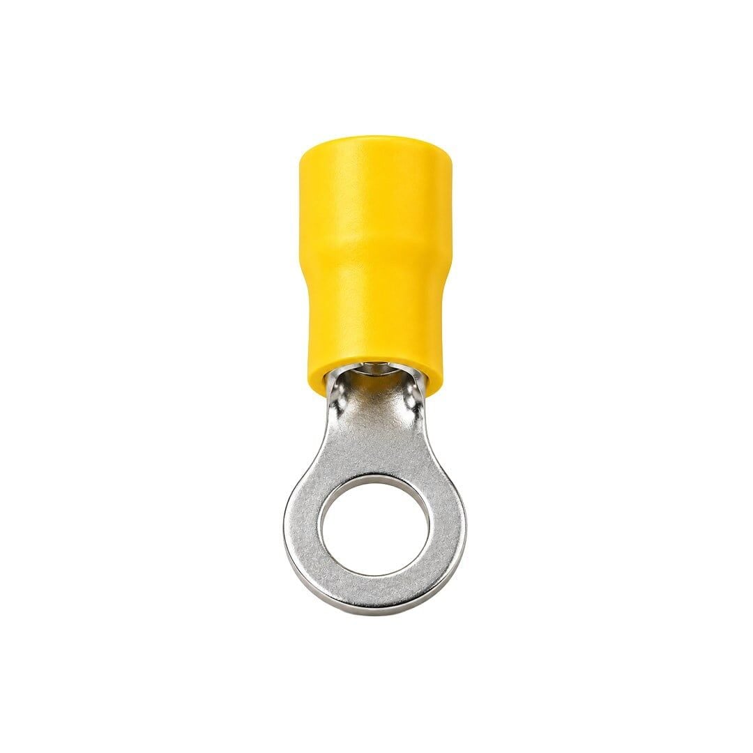 Powermaster PM-39078 4-6Mm2 Kesit 34X15x8mm Soket Sarı İzoleli Kablo Pabucu