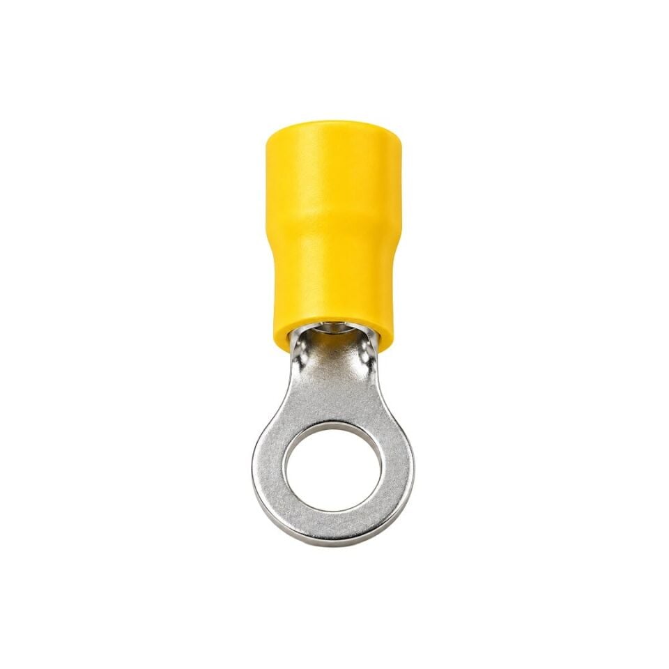 Powermaster PM-39078 4-6Mm2 Kesit 34X15x8mm Soket Sarı İzoleli Kablo Pabucu