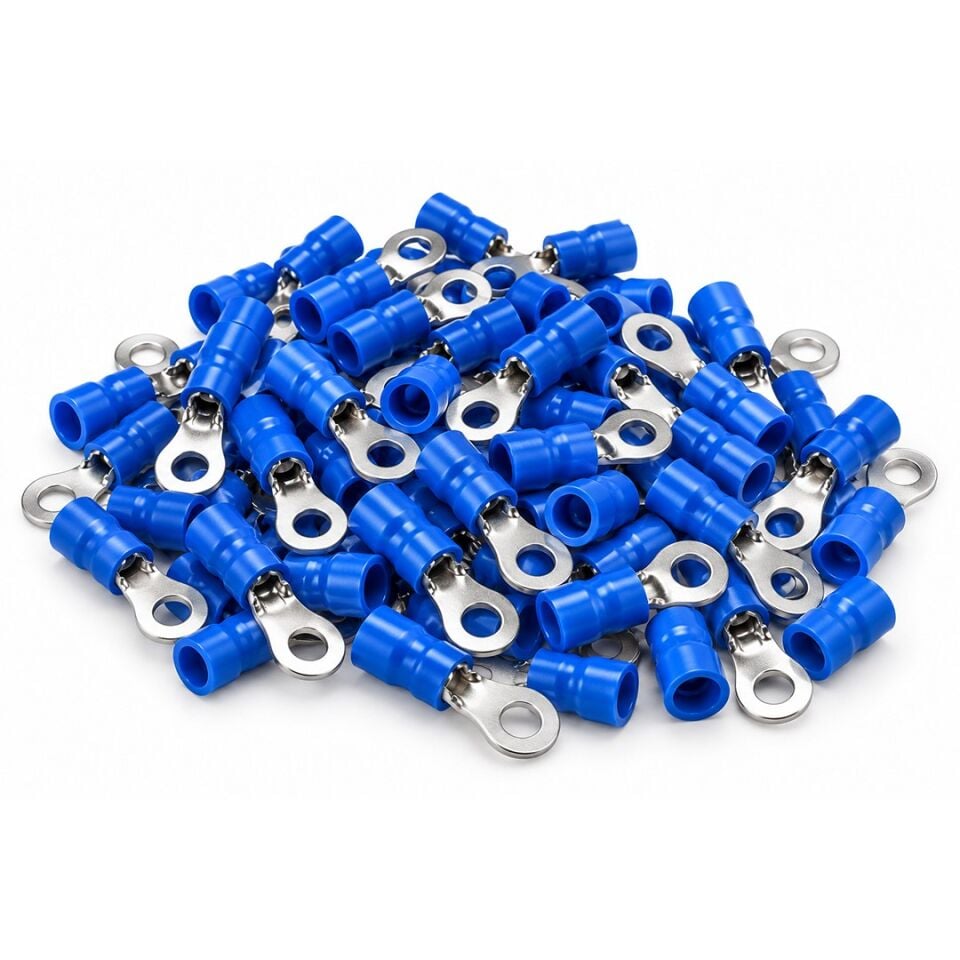 Powermaster PM-39060 1,5-2,5Mm2 Kesit 20X6,5X6,5Mm Soket Mavi İzoleli Kablo Pabucu