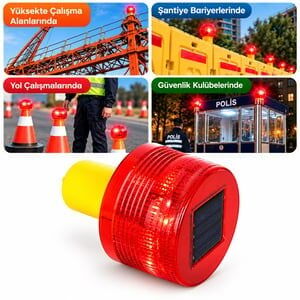 Powermaster PM-39275 Kırmızı İkaz Lambası 125X80mm