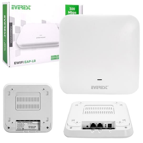 Everest EWIFI EAP-LR 11N 2.4GHZ Tavan Access Point Router
