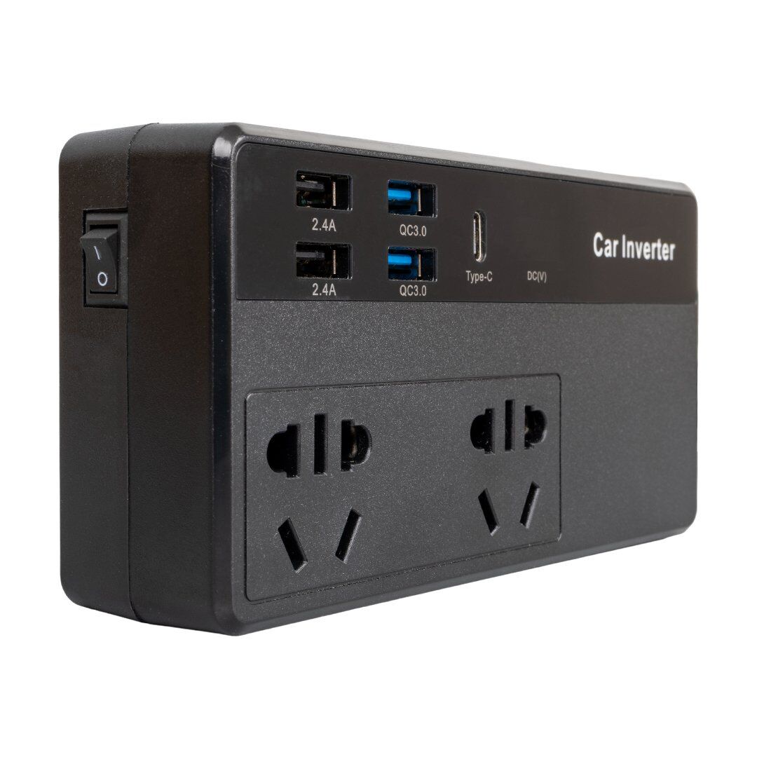 Powermaster CZ02/12V-24V 12-24 Volt 200 Watt 4 Usb + Type-C Girişli Araç Power İnverter