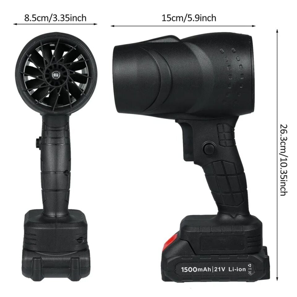 PowerMaster 48V 4000mAh Mini Jet Turbo Hava Üfleyici Fan
