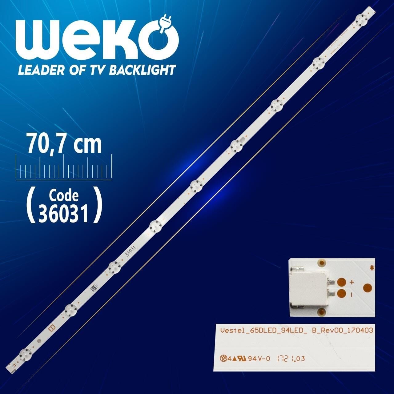 Vestel_65Dled_94Led_ B_Rev00_170403  9 Lensli  70.7 Cm