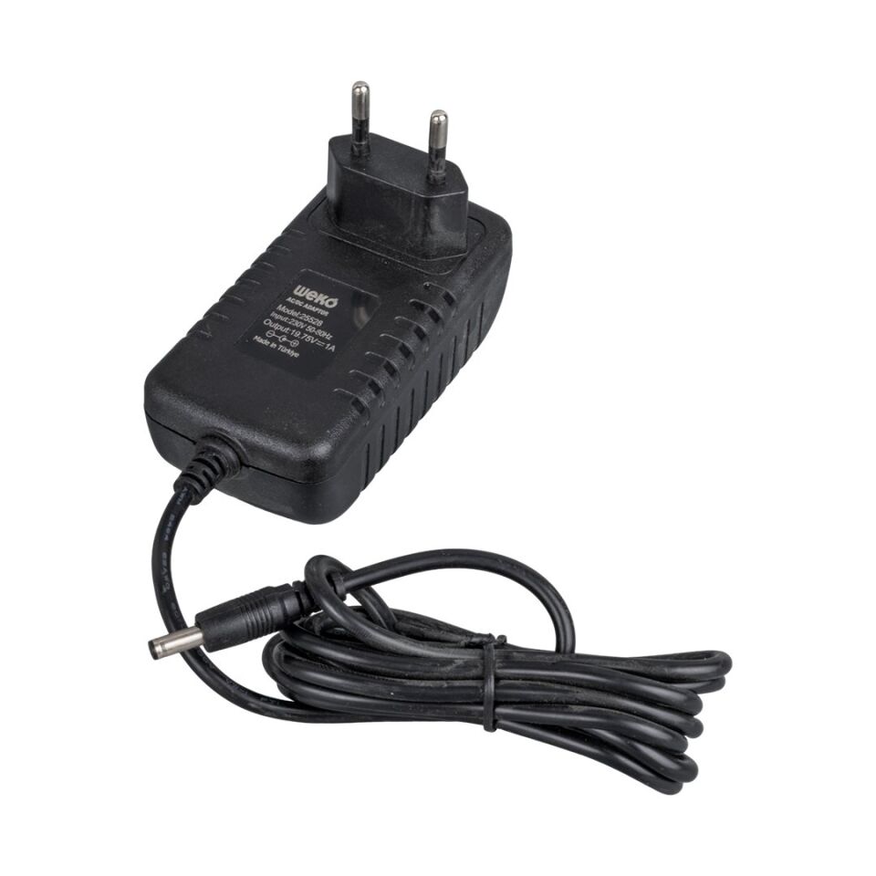 Weko 19 Volt - 1 Amper 4.0*1.35 Uçlu Yerli Üretim Plastik Kasa Laptop Adaptörü