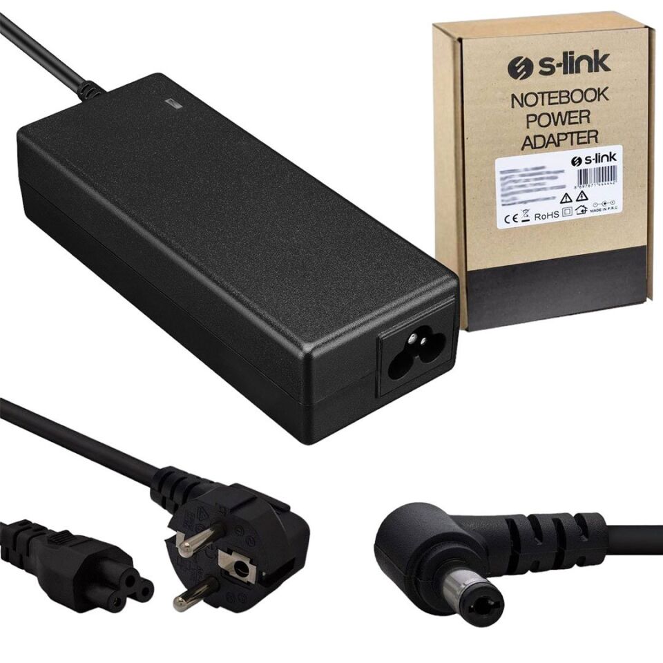 S-Link SL-NBA40 19 Volt - 4.74 Amper 90 Watt 5.5*2.5 Mm Uçlu Adaptör (Toshiba - Asus - Hp Notebook)