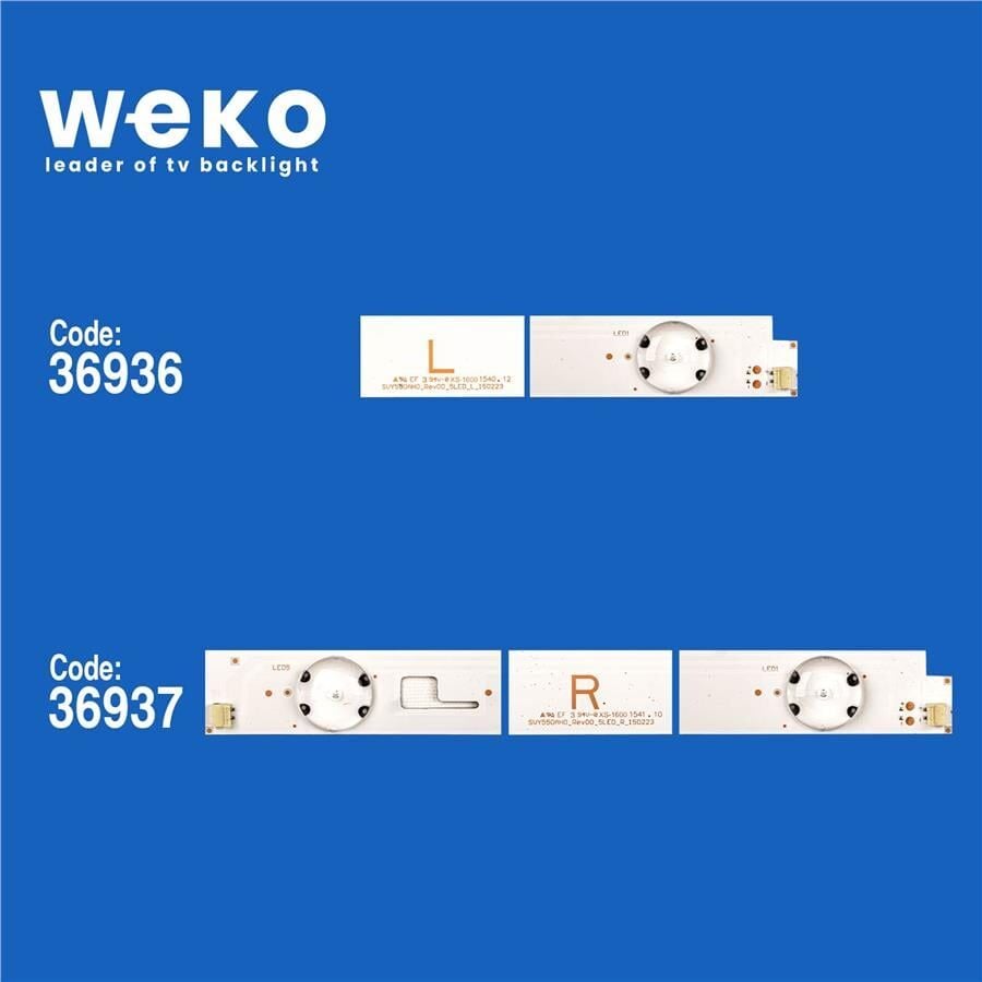 Wkset-6232 36936X5 36937X5 Svy550ah0_Rev00_5Led_L/R_150223 10 Adet Led Bar