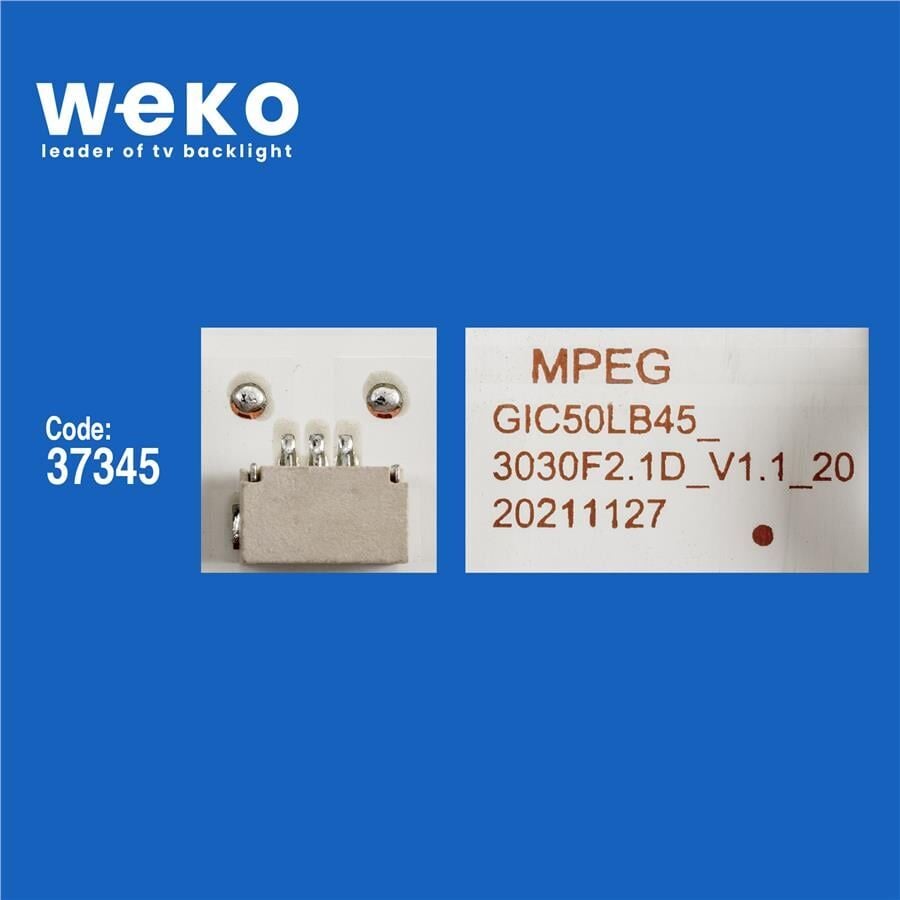 Wkset-6676 37345X2 Gıc50lb45-3030F2.1D-V1 4C-Lb5013-Zm04j 2 Adet Led Bar