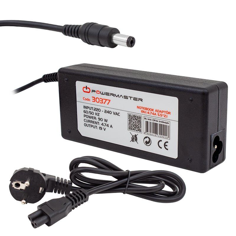 Powermaster PM-3938 19.5 Volt - 4.74 Amper Adaptör (Sony Notebook - Samsung Led Tv Monitör)