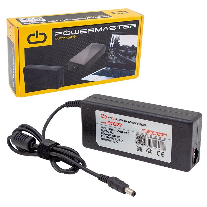 Powermaster PM-3938 19.5 Volt - 4.74 Amper Adaptör (Sony Notebook - Samsung Led Tv Monitör)