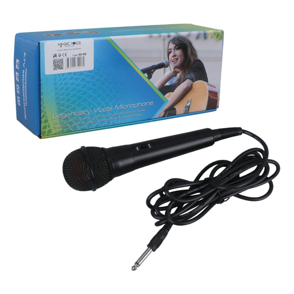 Magicvoice MV-901 2.5 Metre Kablolu Dinamik El Mikrofonu