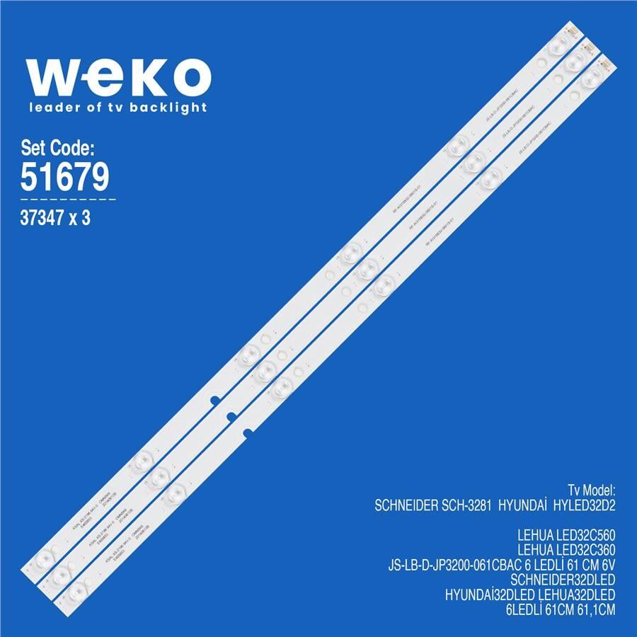 Wkset-6679 37347X3 Js-Lb-D-Jp3200-061Cbac 3 Adet Led Bar 6V