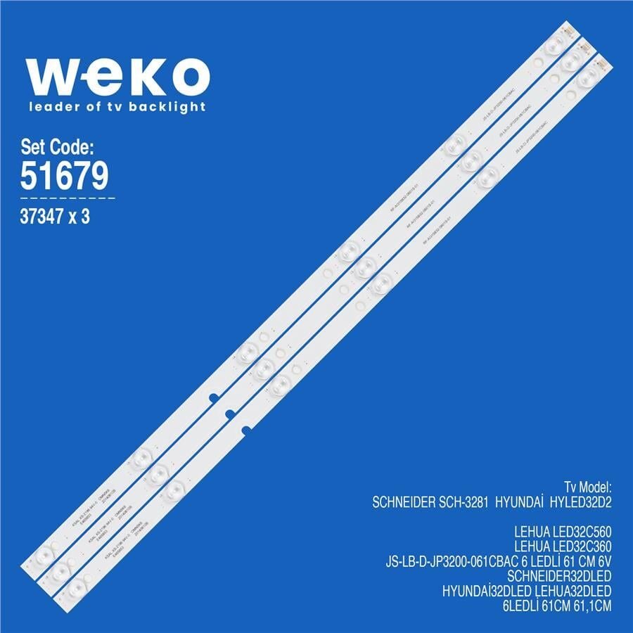 Wkset-6679 37347X3 Js-Lb-D-Jp3200-061Cbac 3 Adet Led Bar 6V