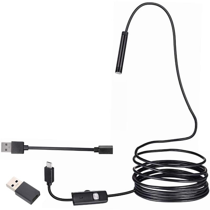 Powermaster 3İn1 8 Mm Işıklı 5 Metre Endeskop Yılan Kamera