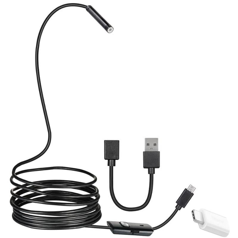 Powermaster 3İn1 8 Mm Işıklı 5 Metre Endeskop Yılan Kamera