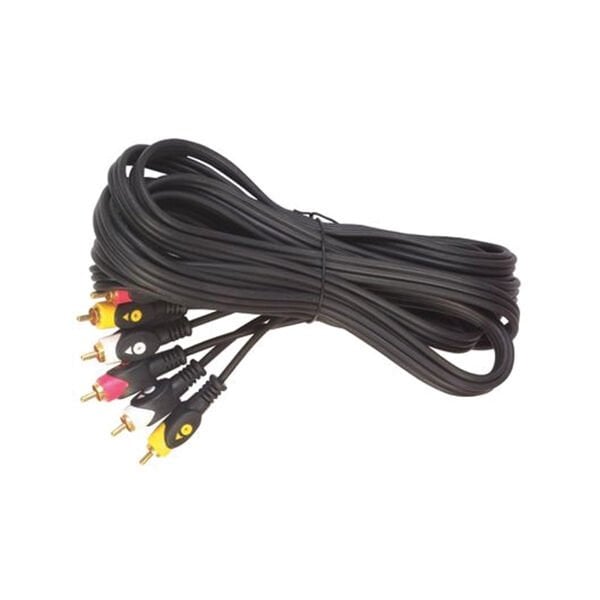 Elektromer 3 RCA - 3 RCA 5 Metre Kablo