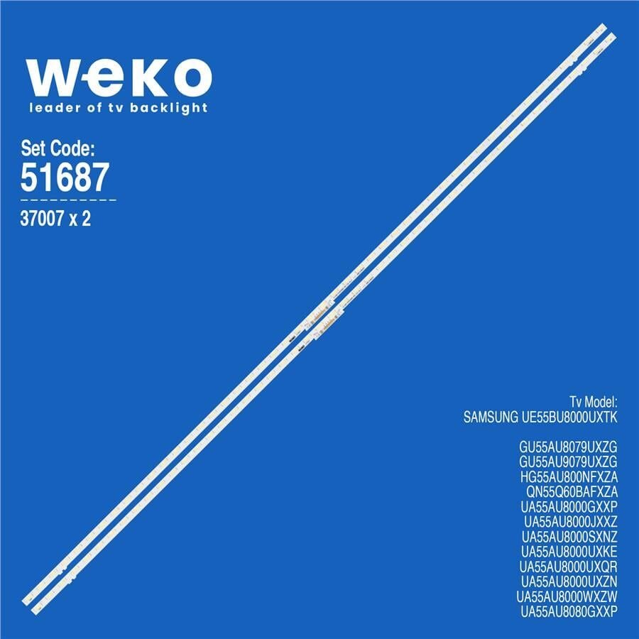 Wkset-6687 37007X2 S1A8-550Sm0-R0 Bn96-52595A Rev00 2 Adet Led Bar (48Led)