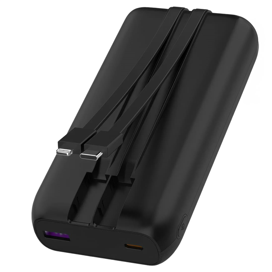 Snapron SNP-3013 22.5W PD 20.000Mah Dahili Kablolu Ve Hızlı Şarjlı Powerbank