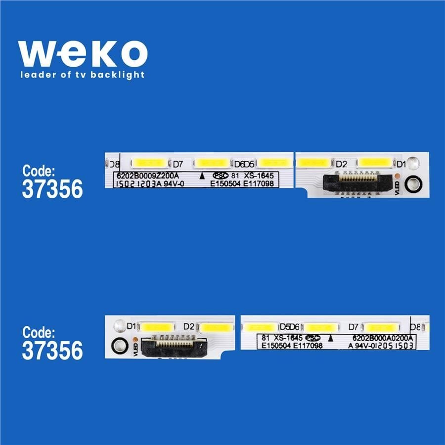 Wkset-6688 37356X1 37357X1 6202B000A0300A V580dj2-Ks5 2 Adet Led Bar (56Led)
