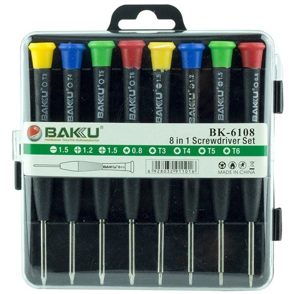 Baku BK-6108 8 in 1 Hassas Tornavida Seti