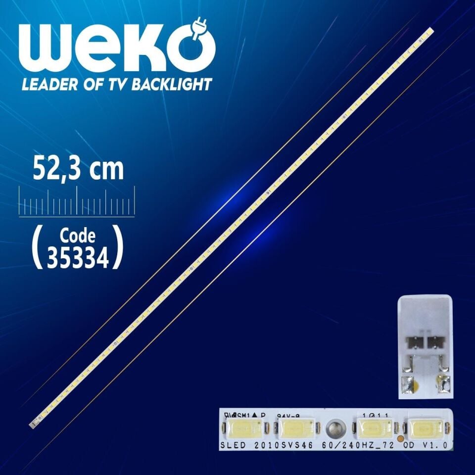 SLED 2010SVS46 60/240HZ_72 OD V1.0 - (52.3 Cm) - 72 Ledli - (WK-481) Tv Led Bar