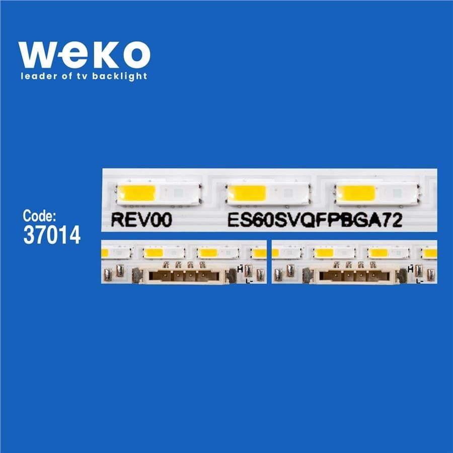 Wkset-6700 37014X2 Bn96-52590A Rev00 Es60svqfpbga72 2 Adet Led Bar Çift Soket (72Led)