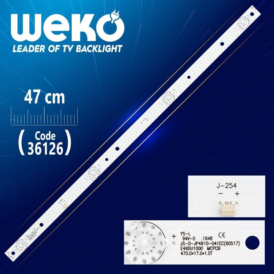 JS-D-JP4910-041EC (60517) - (4 LEDLİ) - 47CM - Tv Led Bar