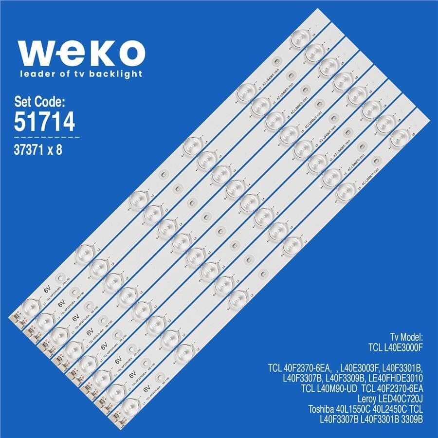 Wkset-6714 37371X8 40F2370-6Ea 4C-Lb4006-Yh1 8 Adet Led Bar