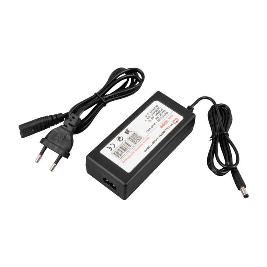 Powermaster PM-5599 24 Volt - 2 Amper 5.5*2.5 Mm Uçlu Plastik Kasa Masaüstü Adaptör