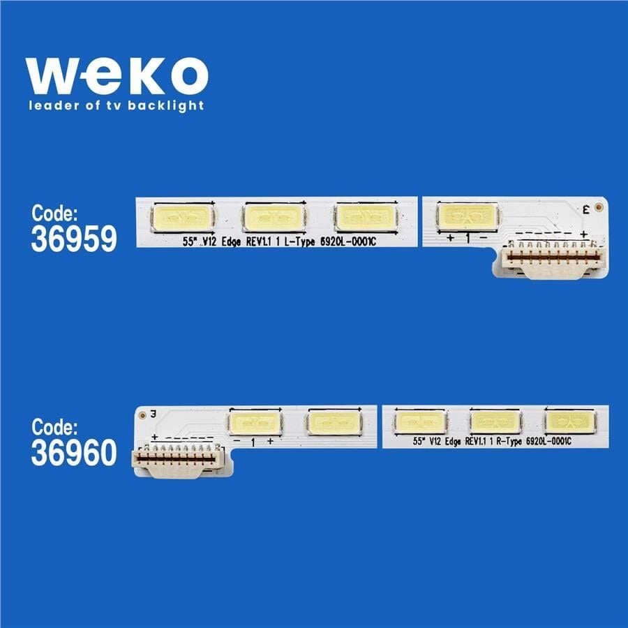 Wkset-6259 36959X1 36960X1 55 V12 Edge Rev0.6 1 L/R-Type 2 Adet Led Bar (72Led)