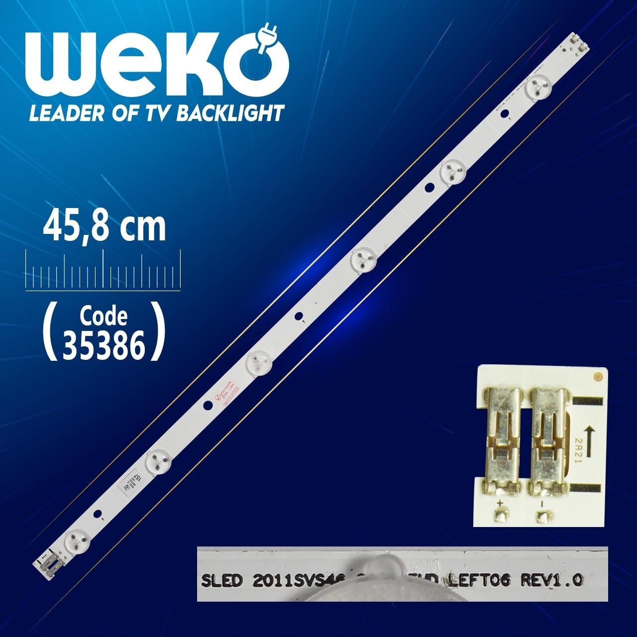 SLED 2011SVS46 3226 FHD LEFT06 REV1.0 - D1GE-460SCA-R2 - 45.8 Cm 6 Ledli - (WK-983) Tv Led Bar