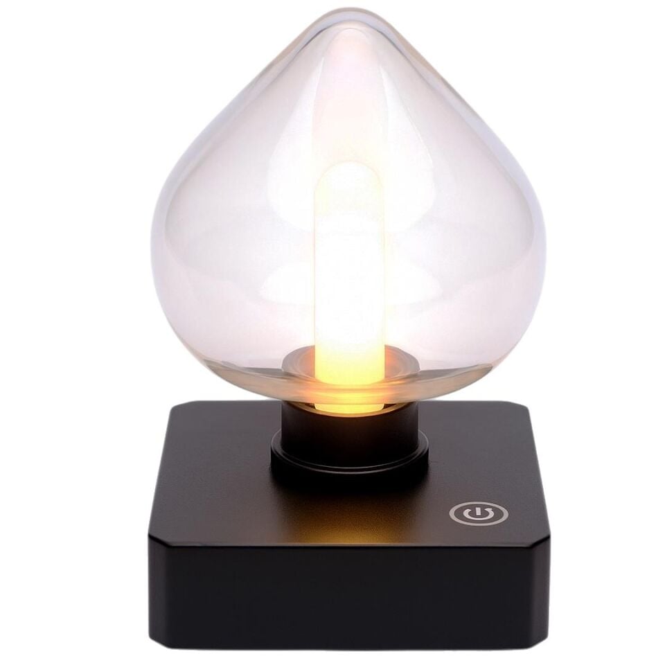 Ledx YQX-ANL95-B03 Amber Renkli Alev Efektli Dokunmatik Masa Lambası