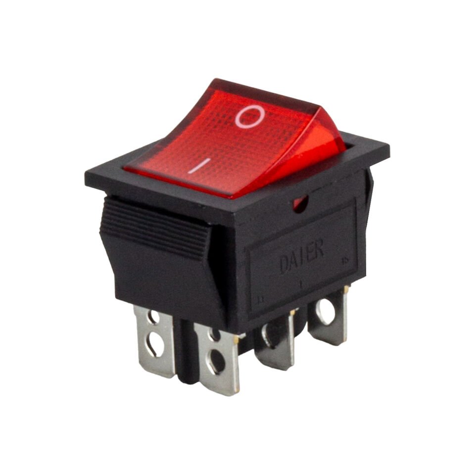 Powermaster IC-104A 6P ON-OFF Geniş Işıklı Anahtar