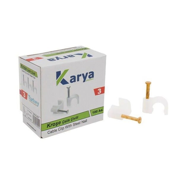Karya Kroşe 3 Numara Çelik Çivili 100'lü Paket