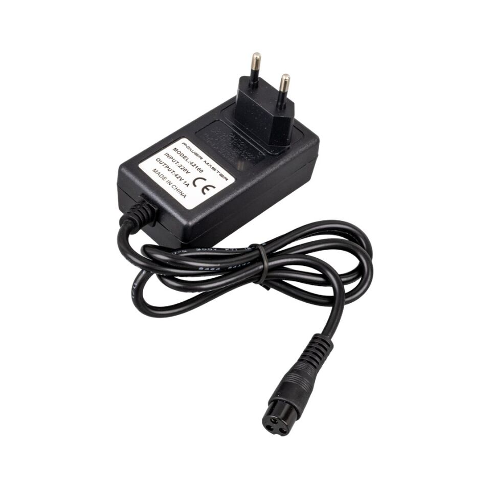 Powermaster PM-6226 42 Volt - 1 Amper 3 Pinli Priz Tipi Ginger Şarj Adaptörü