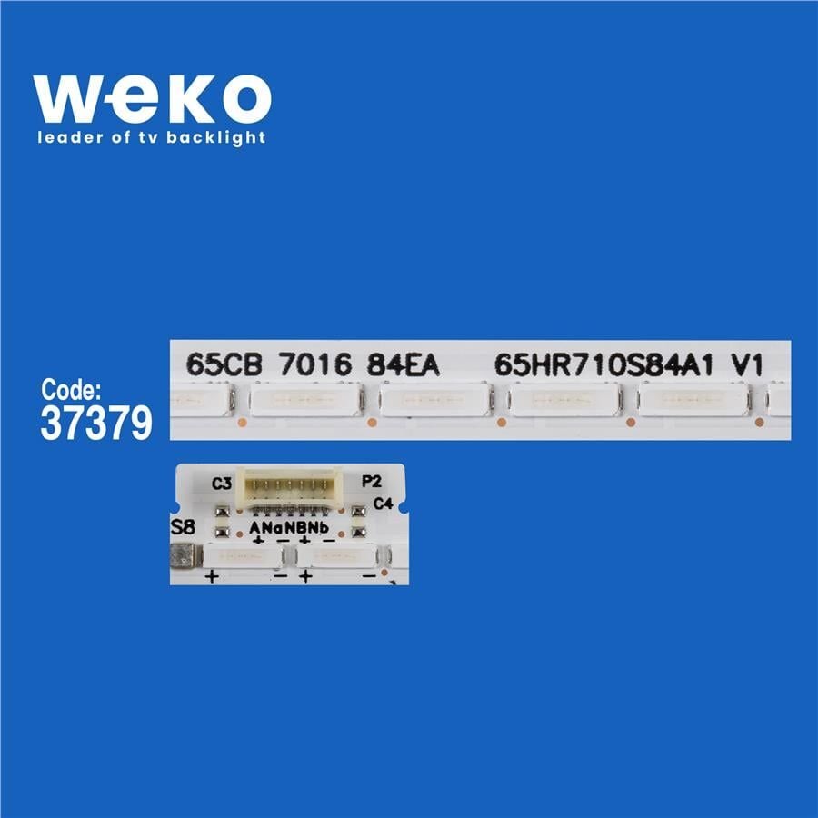 Wkset-6722 37379X2 4C-Lb6584-Hr06k 7016 84Ea 2 Adet Led Bar  (Mavi Işık Çift Soket) (84Led)