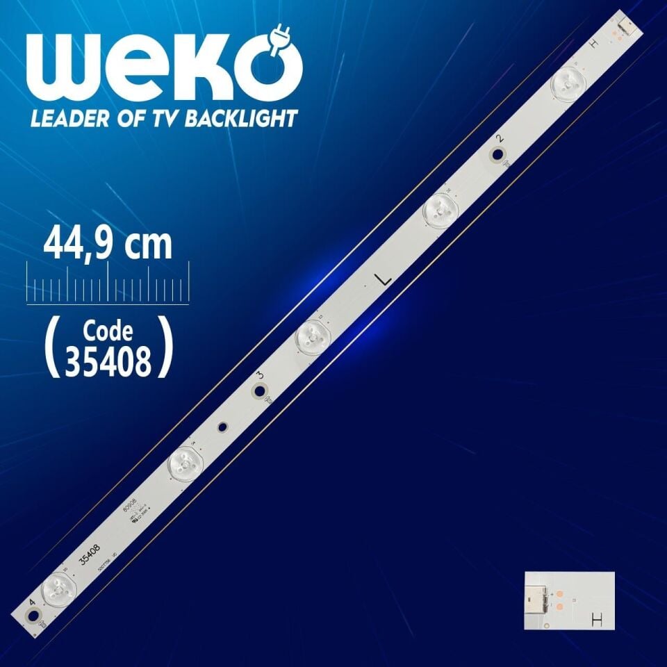 500TT56 V0 - 80908 - L TYPE - 44.9 Cm 5 Ledli - WK-267 Led Tv Bar