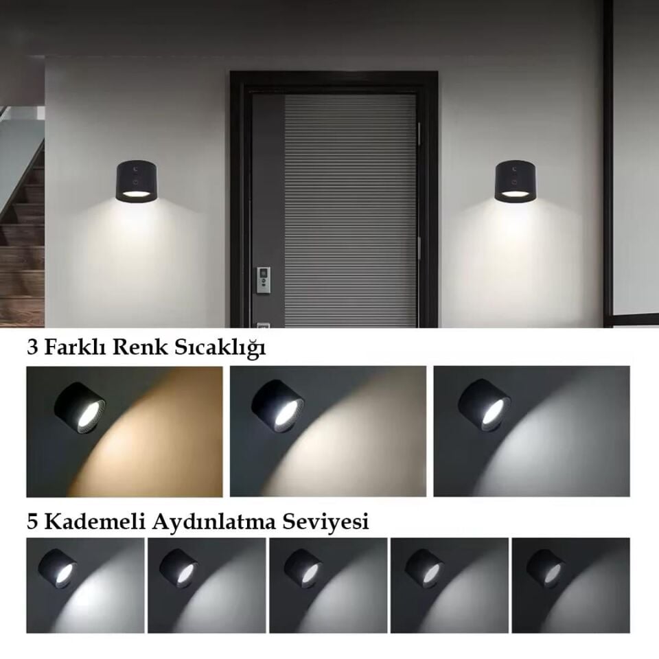 Ledx AL-SK-BD80A Çift Yönlü Kumandalı Duvar Aplik