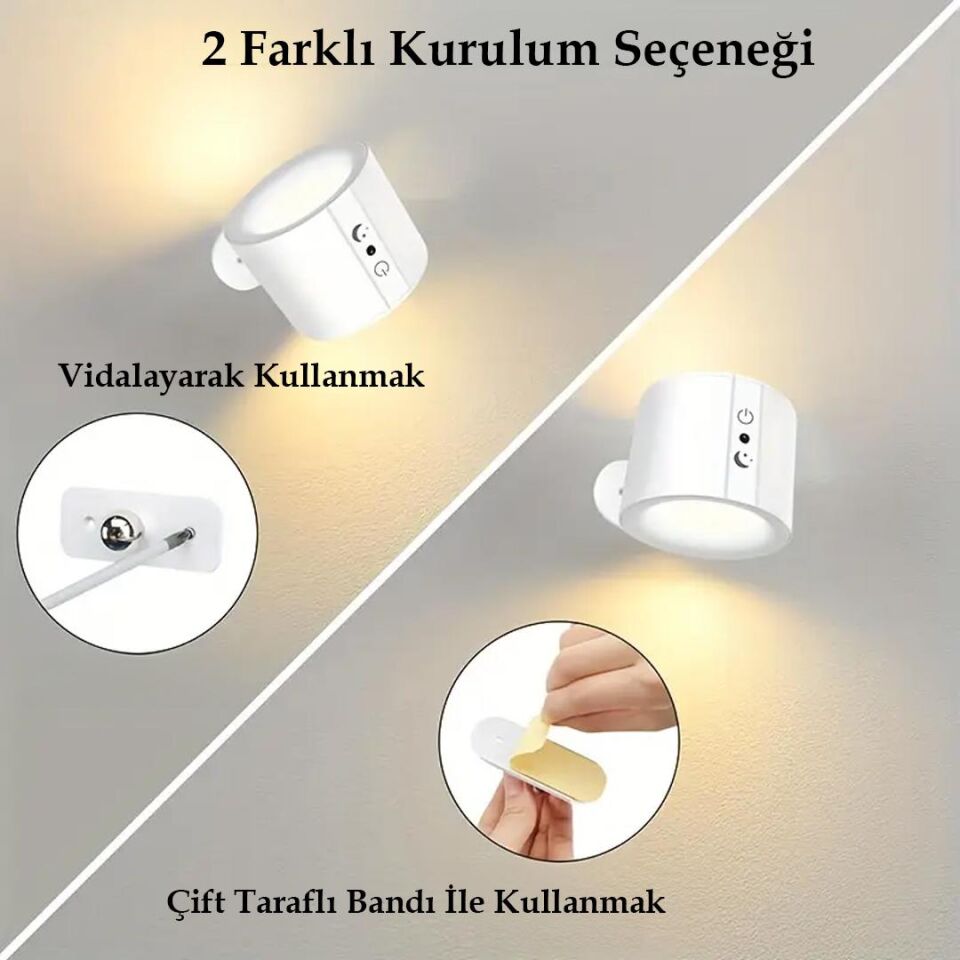 Ledx AL-SK-BD80A Çift Yönlü Kumandalı Duvar Aplik