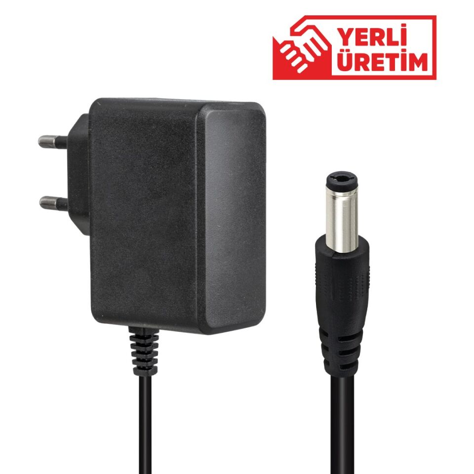 Weko 12 Volt 1 Amper 10 Watt Plastik Kasa Priz Tipi Adaptör