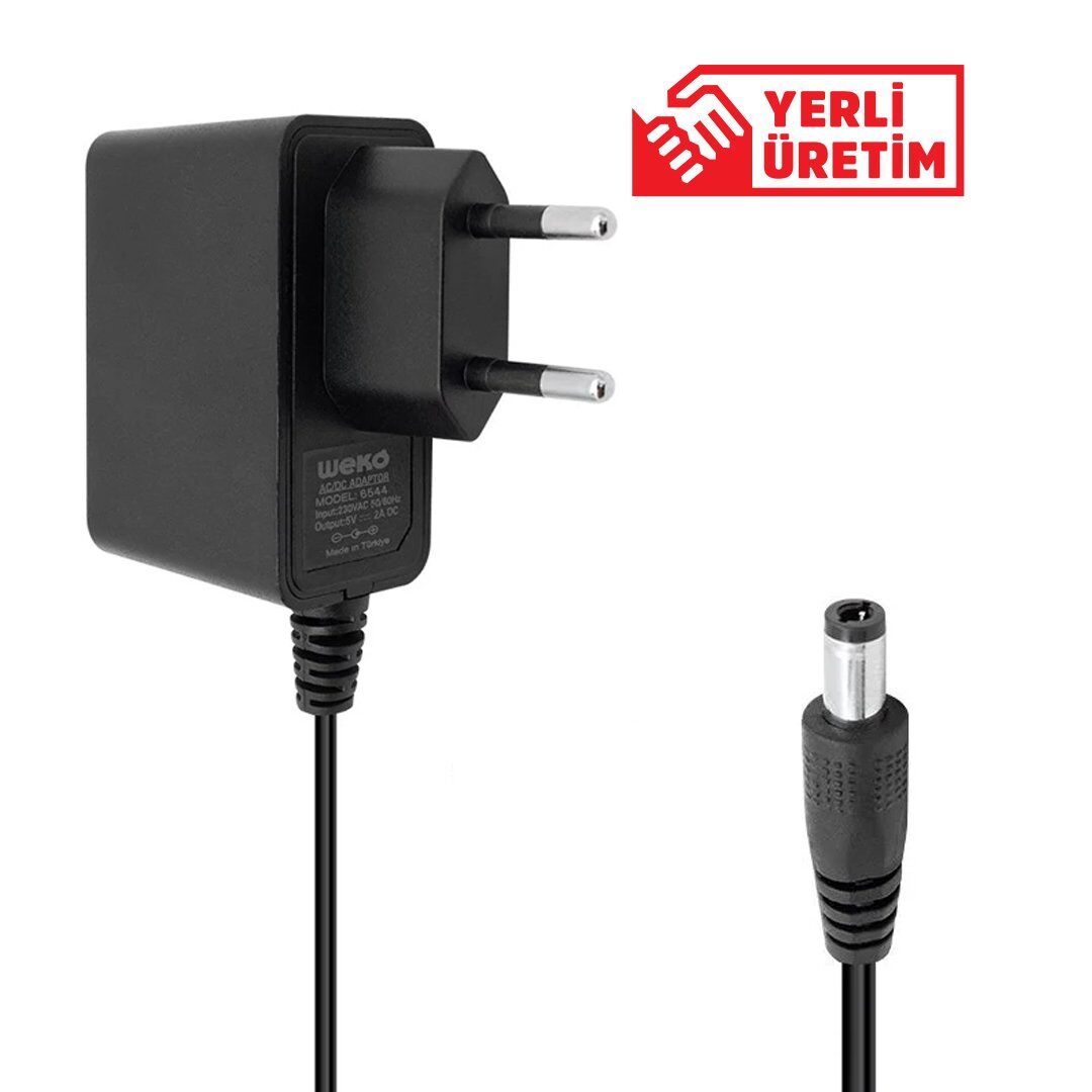 Weko 5 Volt 2 Amper 10 Watt Plastik Kasa Priz Tipi Adaptör