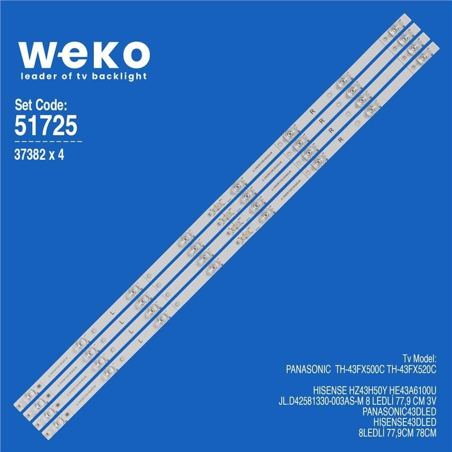 Wkset-6725 37382X4 Jl.D42581330-003As-M 4 Adet Led Bar