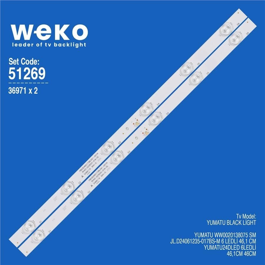 Wkset-6269 36971X2 Jl.D24061235-017Bs-M 2 Adet Led Bar