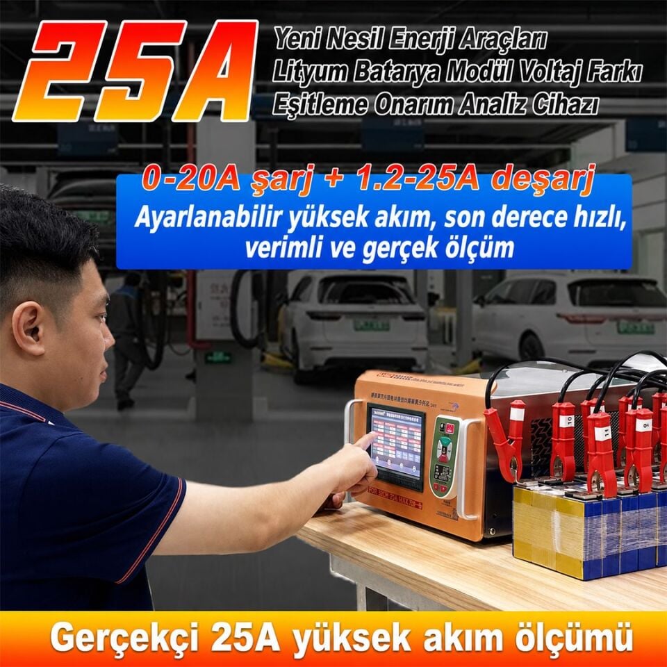 Sunkko D2524C+WIFI Lityum Pil Dengeleme Makinesi