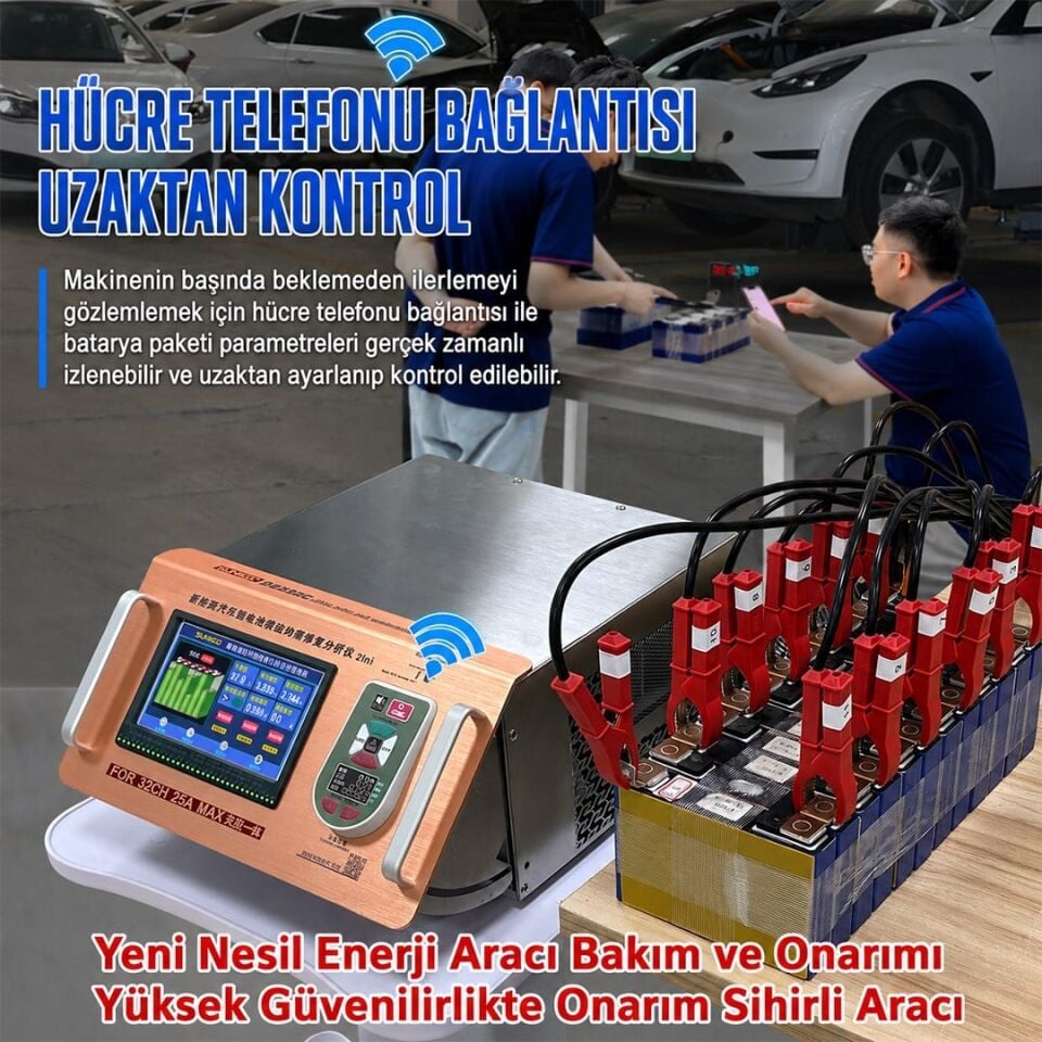 Sunkko D2524C+WIFI Lityum Pil Dengeleme Makinesi