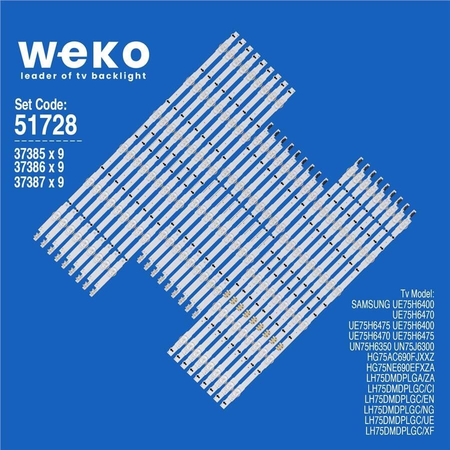 Wkset-6728 37385X9 37386X9 37387X9 Samsung_2014Svs75f 27 Adet Led Bar