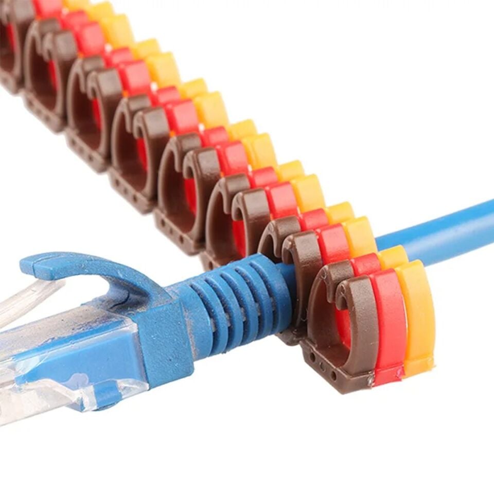 PowerMaster 0-9 Dijital Kodlu Renkli Kablo İşaretleyici 4mm